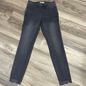 Madewell black washed skinny jeans SZ 26